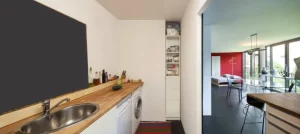 Huis naast een stad