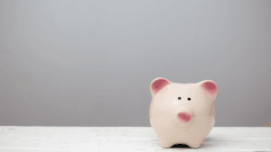 Saving money pig