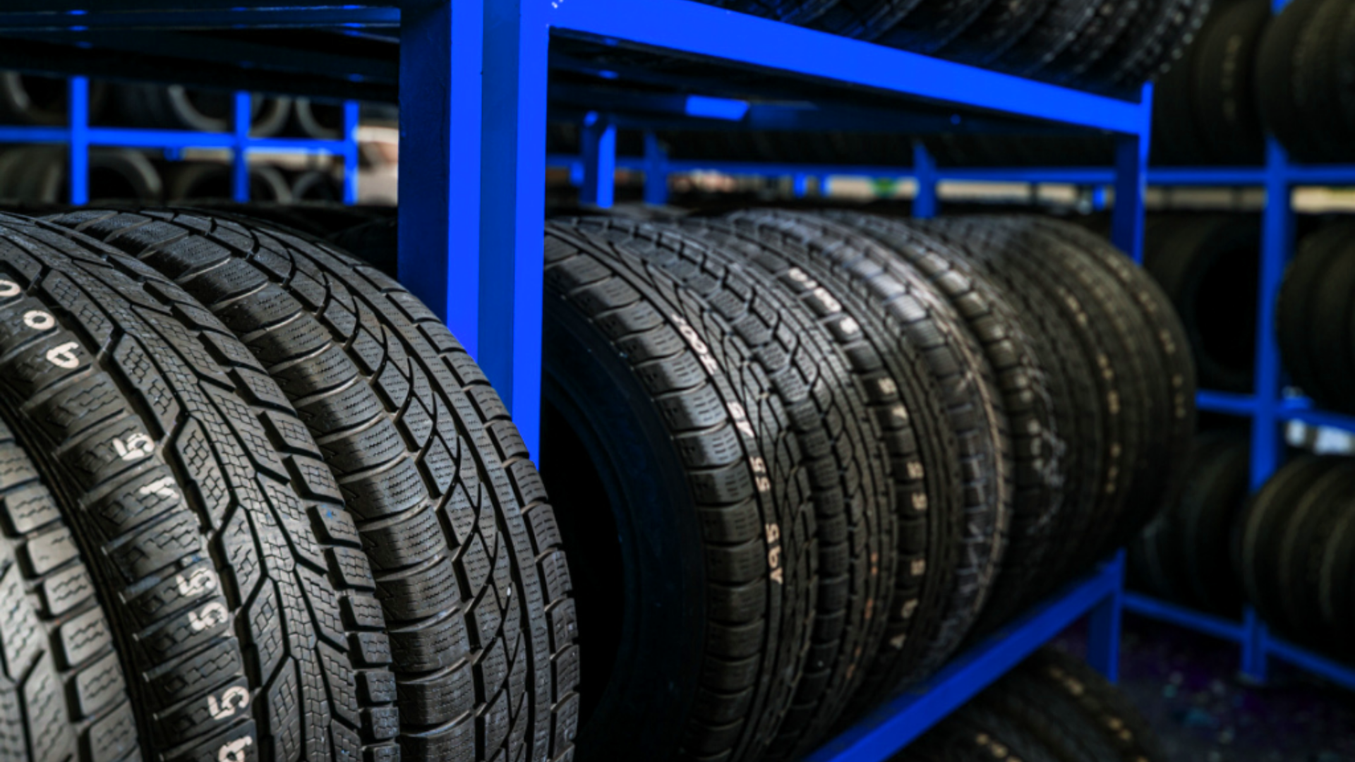 Banden opslaan in een garage